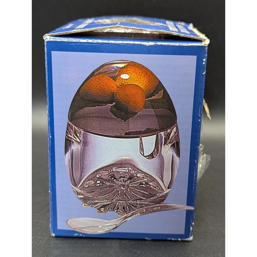 Vtg Epicurean Europe Limited Acrylic Jam‎ Pot W/Lid (Mixed Berry) & Spoon NWB